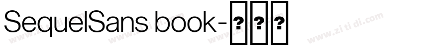 SequelSans book字体转换